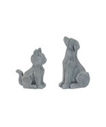 Modern Sitting Dog and Cat Figurine (Set of 4) - $92.99 CAD