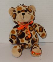 Reeses 6" Bear Bean bag Plush stuffed toy brown orange yellow advertising - $8.88