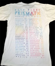 Katy Perry Prismatic World Tour 2014 White Graphic Concert T-Shirt Adult Small image 5