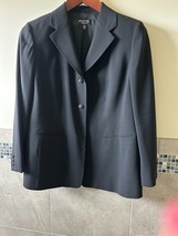 NWOT EMANUEL by Emanuel Ungaro Woman Black Crepe Blazer SZ 14W - $88.11