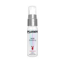 Playboy Slick Flavored Water-Based Lubricant Strawberry 2 oz. - £22.26 GBP