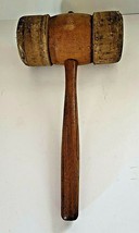 PRIMITIVE MALLET WITH LEATHER ENDS - £36.55 GBP