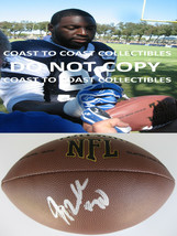 Jay Ratliff Dallas Cowboys Auburn Tigers signed autographed football COA proof - £81.39 GBP