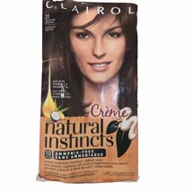 Clairol Natural Instincts Hair Color Creme Shade 21 Medium Brown Damaged Box - £33.07 GBP