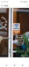 Wi-Fi AVAILABLE HERE Adhesive Sticker Decal WiFi SIGN door window COSCO ... - €7,45 EUR