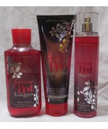 Bath &amp; Body Works Body Wash Cream Fragrance Mist Set 3 FOREVER RED VANIL... - $968.50 MXN