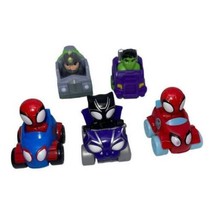 5 Disney Jr Spidey &amp; His Amazing Friends Mini Vehicle Hydro armor black panther - £10.26 GBP