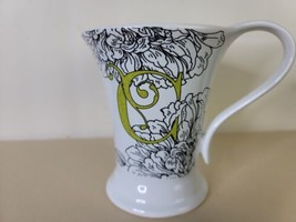 Monogram Letter &quot;C” Floral Coffee Mug Spring Gree Interior By Cypress Ho... - $14.85