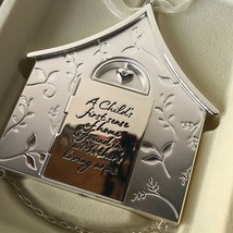 Hallmark Keepsake 3.5&quot; Ornament Newborn Mother Child Home Metal Silver 2004 - £17.58 GBP