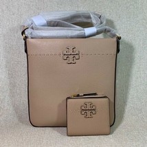 NWT Tory Burch Devon Sand Mcgraw Swingpack/Crossbody Bag + Mini Wallet - £405.99 GBP