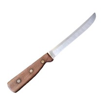 Vintage Chicago Cutlery 66S Carving Slicing Knife 8&quot; Stainless Blade Woo... - $18.66