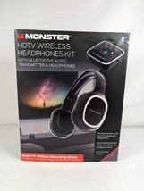 MONSTER HDTV WIRELESS HEADPHONES KIT With Bluetooth MTH9-1001-Black - £18.01 GBP