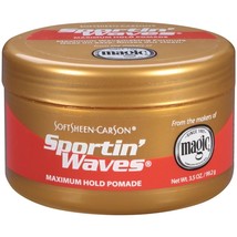 Softsheen-Carson Sportin&#39; Waves Maximum Hold Pomade, 3.5 oz - £8.02 GBP