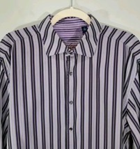 Robert Graham Men&#39;s Long Sleeve Striped Pattern Shirt Size: XL 100% Cotton - $20.85