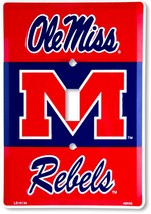 Ole Miss Rebels Aluminum Novelty Single Light Switch Cover - £6.21 GBP