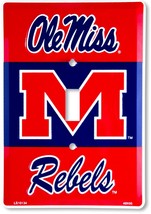 Ole Miss Rebels Aluminum Novelty Single Light Switch Cover - $7.95