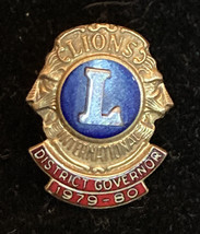 Vintage Lions Club 10k Gold Filled District Governor 1978-1980 - £35.19 GBP