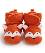 Baby Girls Boys Cozy Fleece Booties Fox Design Newborn Shoes Toddler Foo... - $13.04