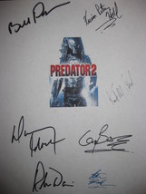 Predator 2 Signed Film Movie Script Screenplay Autograph X7 Danny Glover Bill Pa - £15.73 GBP
