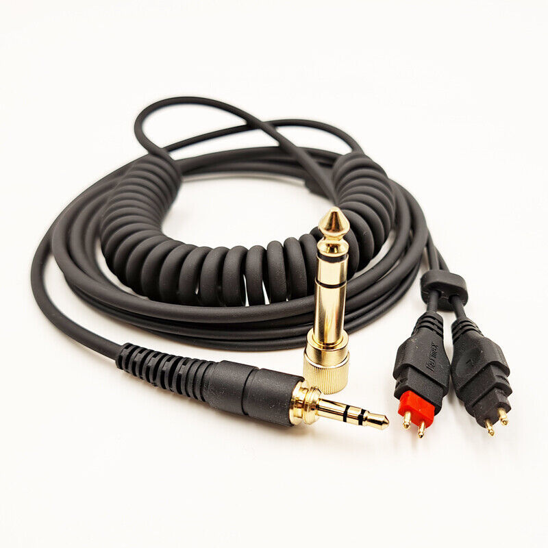 Coiled Spring Audio Cable For Sennheiser HD25 LIGHT HD25SP SPII HD25-1 II C II