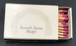 Seventh Street Bistro Restaurant Los Angeles CA California Matchbook Matchbox - £7.46 GBP