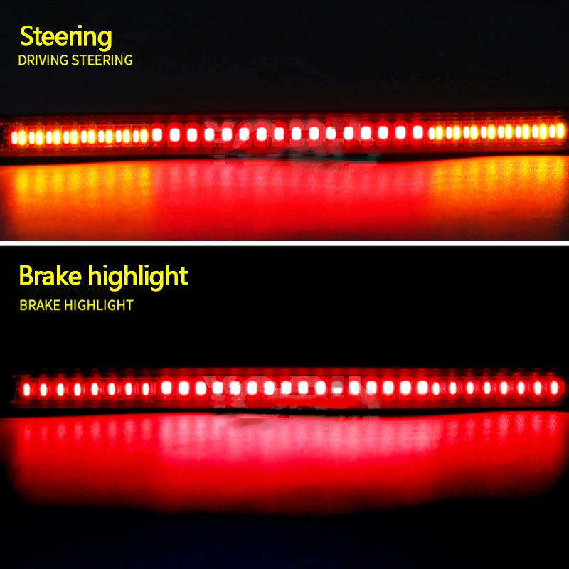 48SMD Motorcycle LED Turn Signal Brake Light Waterproof Tail Light - £10.51 GBP
