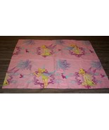 WALT DISNEY Pink Tink Tinkerbell Fairy Pink SHAM PILLOW CASE - $20.37 CAD