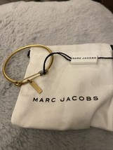 Marc Jacobs Gold Crystal Safety Pin Bracelet - $49.99