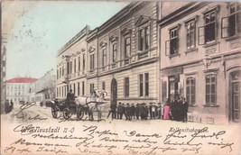 ZAYIX Kollanitschgasse, Neustadt, Austria Street Scene Horse drawn wagon... - £27.90 GBP