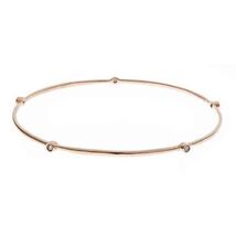Eternity Bangle Stackable Women Bracelet Slip-on 0.15 Ct Diamond 14k Ros... - $1,365.58 CAD