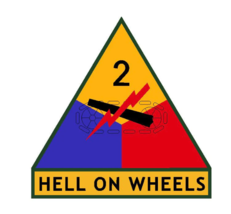 12&quot; 2ND Armored Division Hell On Wheels Military Sticker Decal Usa Made - £23.59 GBP