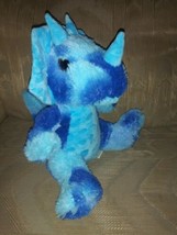 Homerbest Triceratops Plush 12&quot; Blue Dinosaur Dino Tie Dye Stuffed Animal 3... - $22.76