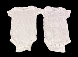 Gerber Baby Onesies Lot of 4 White Bodysuits 3-6 Months Short Sleeve image 5
