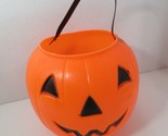 Empire Blow Mold Halloween Pumpkin Candy Trick Treat Bucket Pail vintage  - $13.50