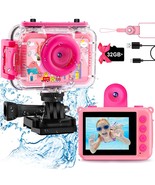 Kids Waterproof Camera - 180 Rotatable 1080P Hd Children Digital Action ... - £54.33 GBP