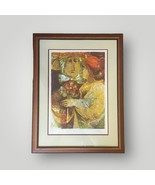 Couple Aux Fleurs Sunol Alvar Original Color Lithograph Hand Signed Cubi... - £546.79 GBP
