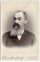 Cabinet Photo of Middle Age Man Mustache Goatee 4.25 x 6.5 -Late 1800s Phila. - £7.58 GBP