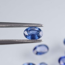 6x4mm, Calibrated Natural Blue Sapphire Loose Gemstone, Oval Cut, Loose Sapphire - £35.97 GBP