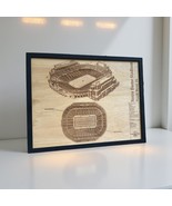 Notre Dame Stadium South Bend Wood Engraved Wall Hanging Football Stadiu... - $29.39