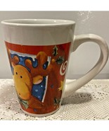 Christmas Mug Moose Royal Norfolk Coffee Tea Hot Cocoa Cider Eggnog Holi... - $187.97 MXN