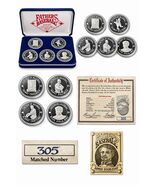 Fathers of Baseball Spalding Silver Proof Coin Set .999 Hutt River #305 ... - $1,385.01