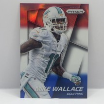 2014 Panini Prizm Football Mike Wallace #107 Red White Blue Miami Dolphins - £1.57 GBP