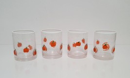 NEW RARE Pottery Barn Set of 4 Scary Squad Pumpkin Icon Drinking Glasses 12 oz - £102.30 GBP