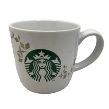 Starbucks Holiday Collection 2013 Mug 14 Oz White &amp; Green Ceramic Coffee... - $12.87