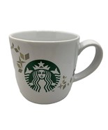 Starbucks Holiday Collection 2013 Mug 14 Oz White &amp; Green Ceramic Coffee... - $241.58 MXN