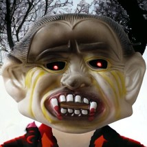 Creepy Evil Vampire Cosplay Mask Ghoulish Halloween Rubber Theater Fangs Bloody - £15.76 GBP