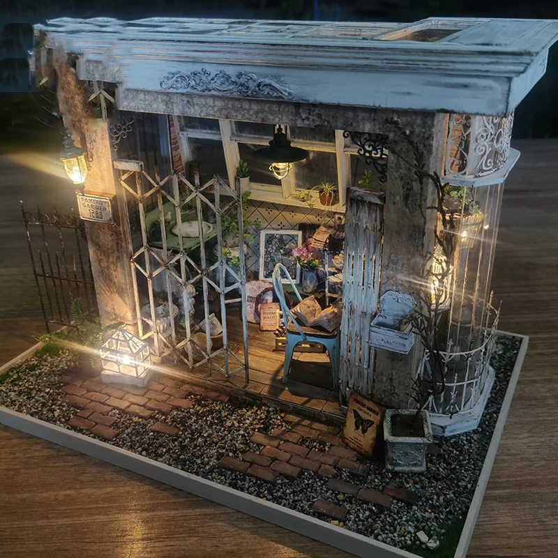 DIY Wooden Irish Villa Doll House Miniature Building Kits Casa With Furniture - £82.27 GBP+