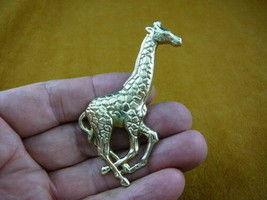 (B-GIR-150) Giraffe pin pendant I love little baby giraffes lover heart zoo - $17.75