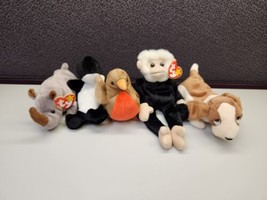 Lot Of 5 TY Beanie Babies Misc #39 - £9.52 GBP