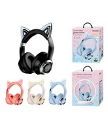 Cat Ears Headphones Wireless Bluetooth Foldable Headset RGB Lights HQ Gi... - $34.98 CAD